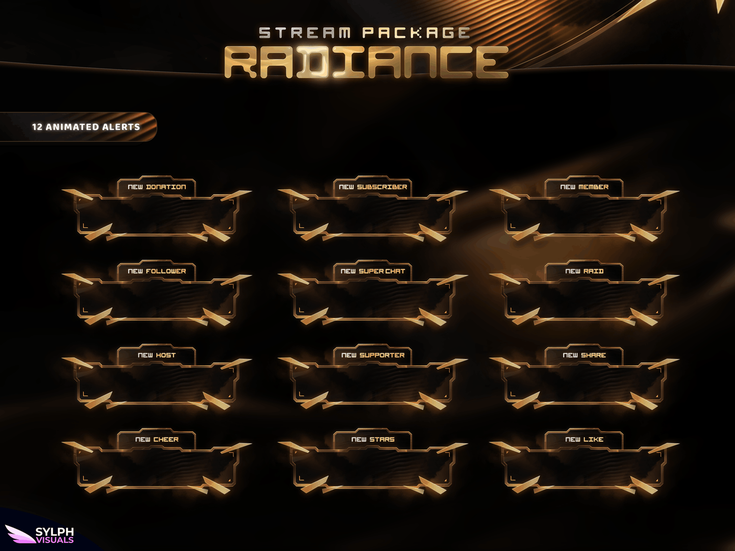 Radiance Animated Alerts for Twitch, Facebook, Youtube, Kick and Trovo