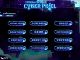 Cyber Pixel Panels and icons for Twitch and Kick