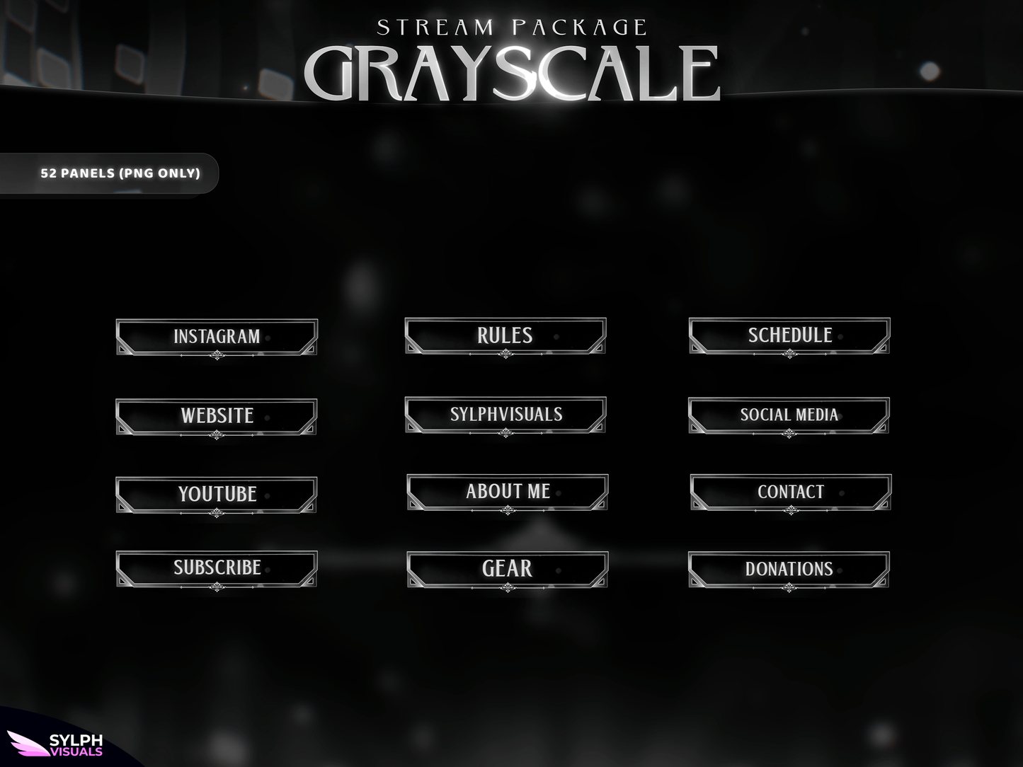 Grayscale Stream Overlay Package