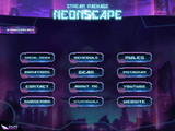 Neonscape Panels and icons for Twitch and Kick