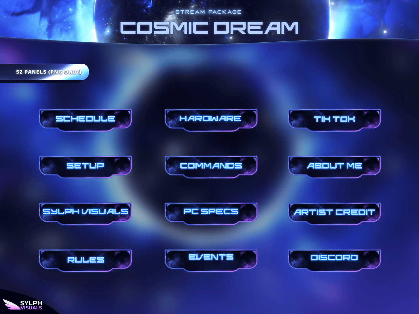 Cosmic Dream Stream Overlay Package