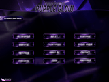 Purple Glow Panels and icons for Twitch and Kick