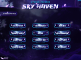Sky Haven Panels and icons for Twitch and Kick