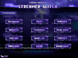 Streamer Glitch Panels and icons for Twitch and Kick
