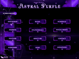 Astral Purple Panels and icons for Twitch and Kick