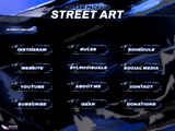 Street Art Panels and icons for Twitch and Kick