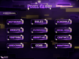 Pixel Glow Panels and icons for Twitch and Kick