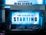 Blue Studio Animated Twitch Screens