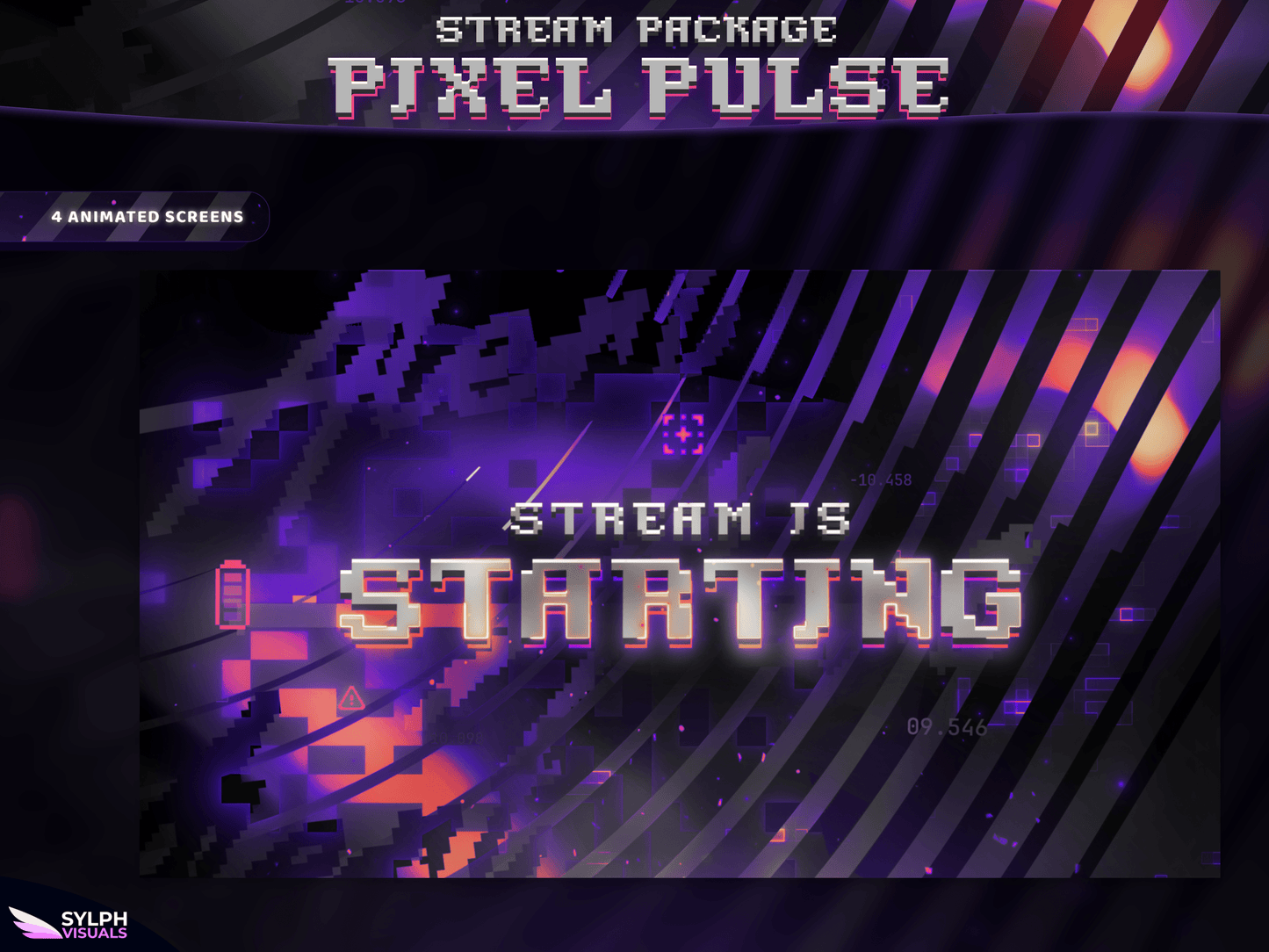 Pixel Pulse Stream Overlay Package