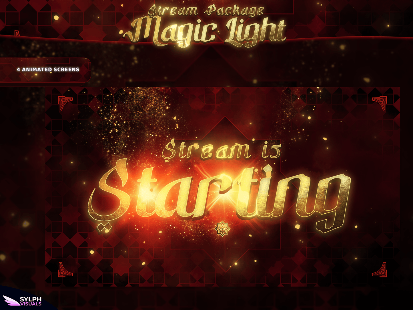 Magic Light Animated Twitch Screens