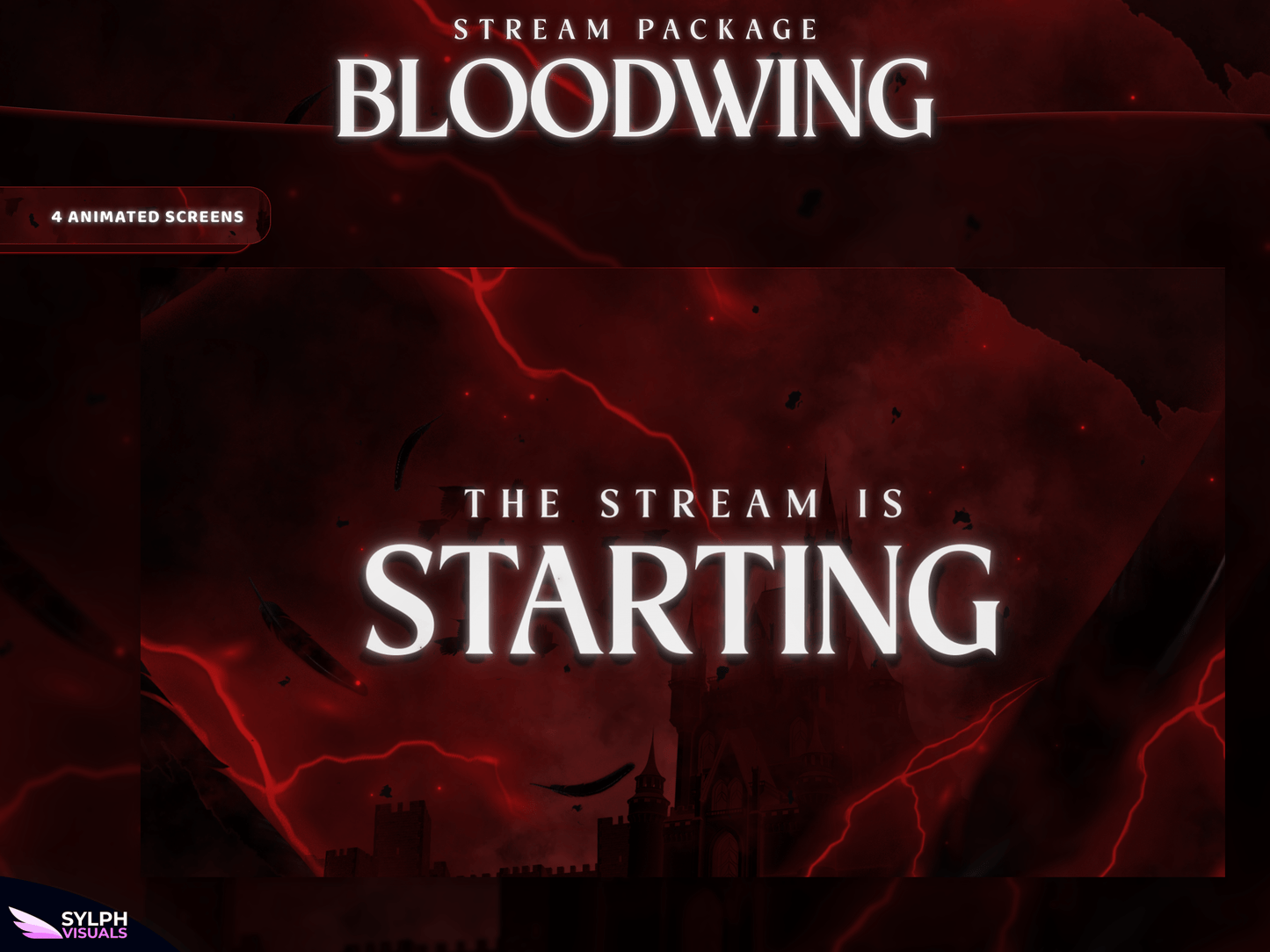 Bloodwing Animated Twitch Screens
