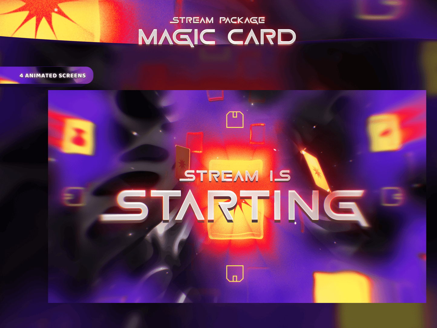Magic Card Crown Twitch Screens
