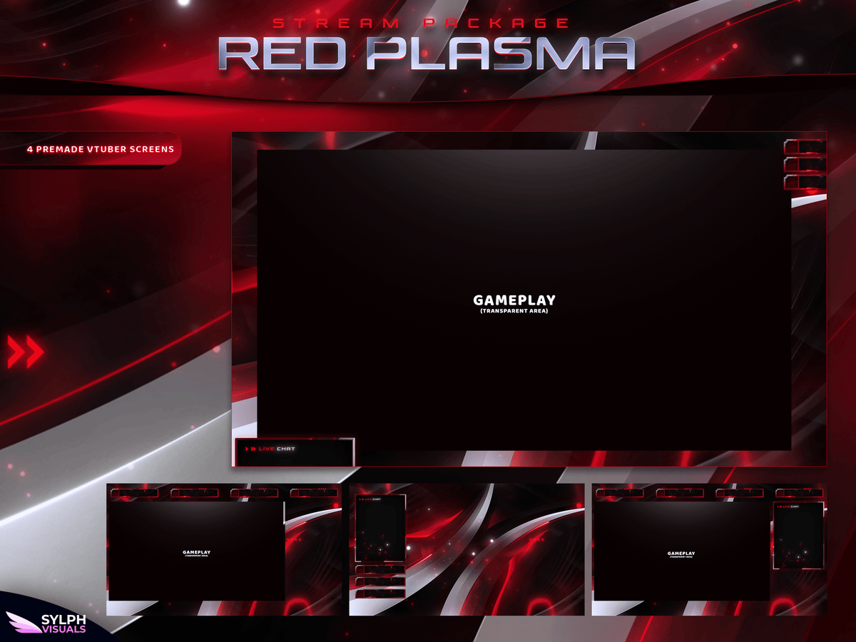 Stream Over Red Red Plasma Stream Overlays - SylphVisuals