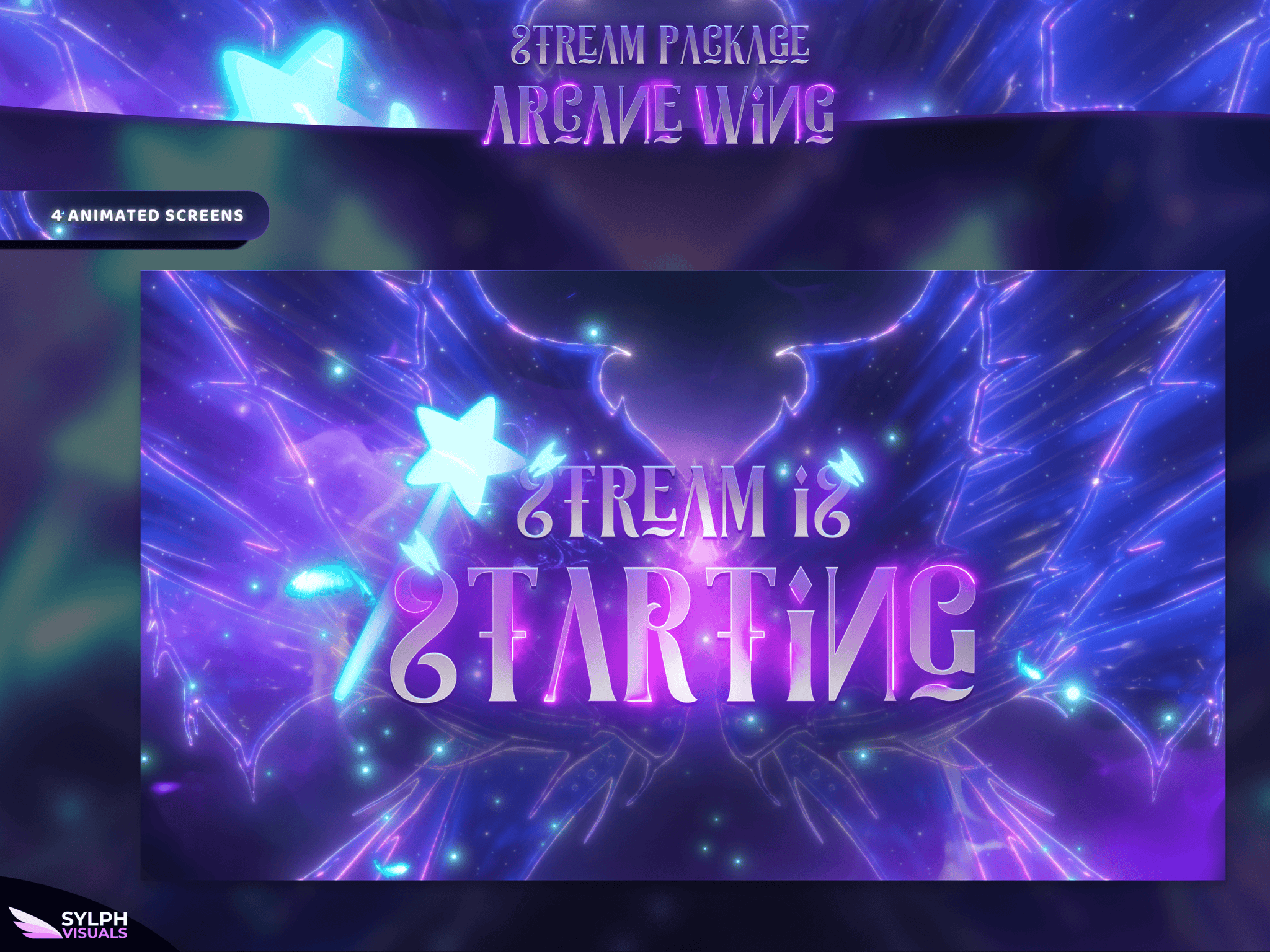 Arcane Wing Animated Alerts for Twitch, Facebook, Youtube, Kick and Trovo