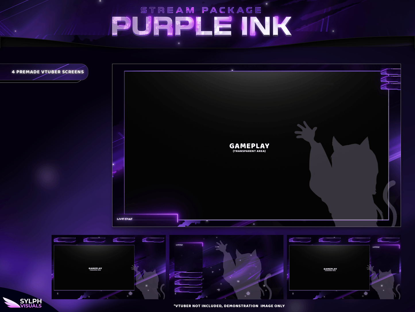 Purple Ink Stream Overlay Package