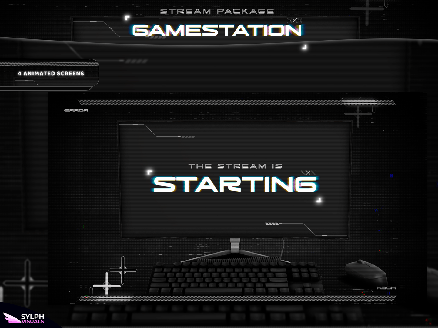 Gamestation Animated Twitch Screens