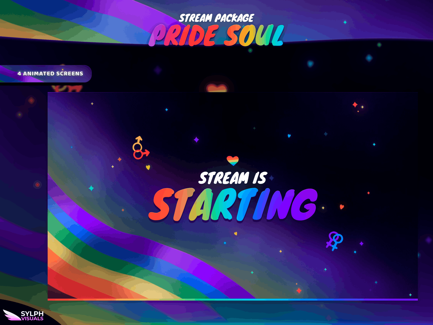 Pride Soul Animated Twitch Screens