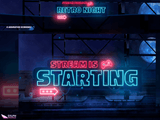 Retro Night Animated Twitch Screens