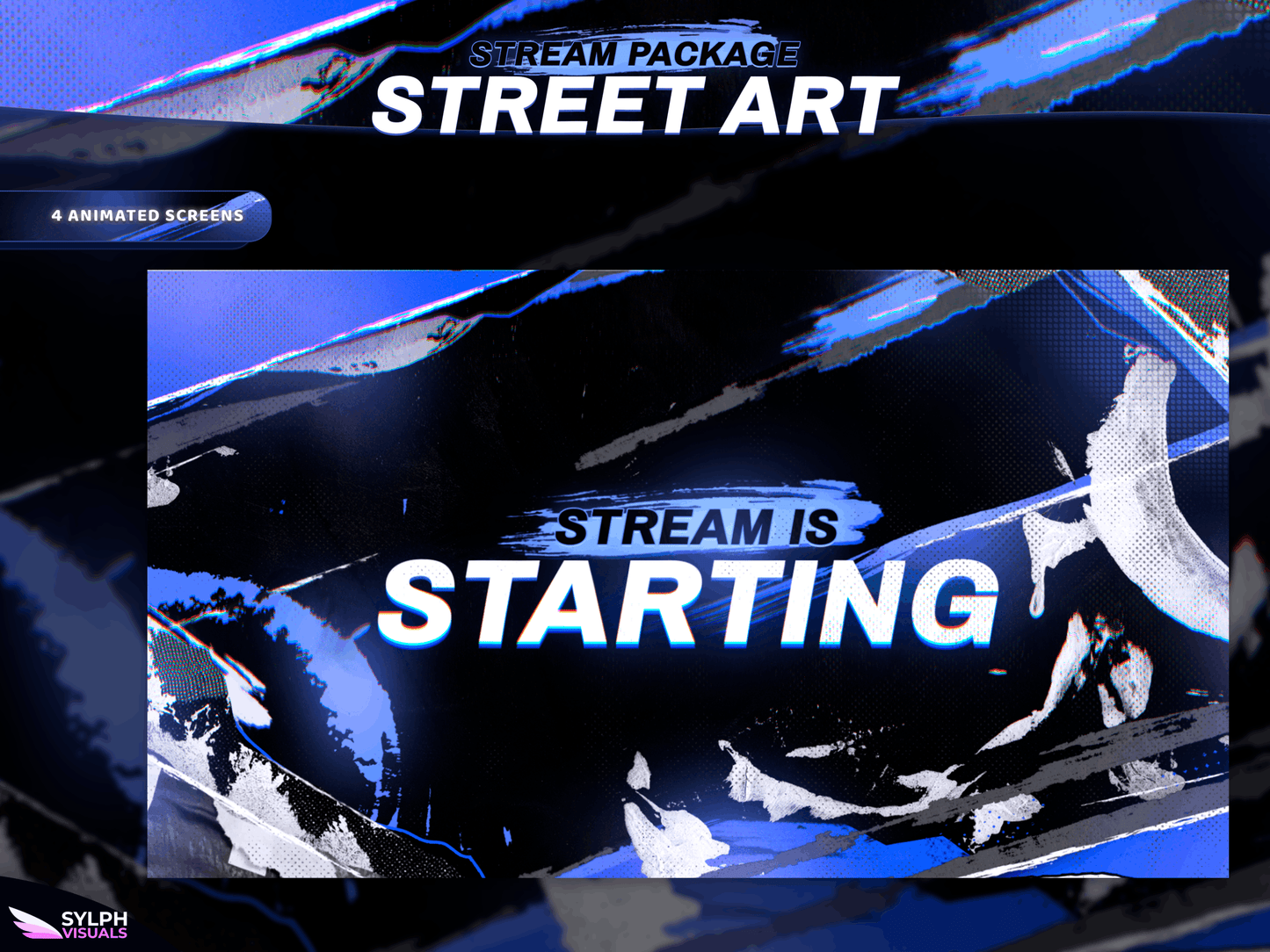 Street Art Animated Twitch Screens