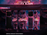 Sakura Blade Vertical Overlays / TitkTok Friendly
