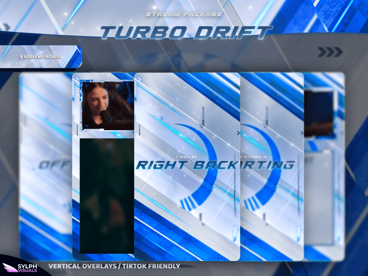 Flo Racing Overlay Turbo Drift Stream Overlay Package - SylphVisuals