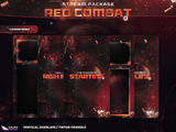 Red Combat Vertical Overlays / TitkTok Friendly