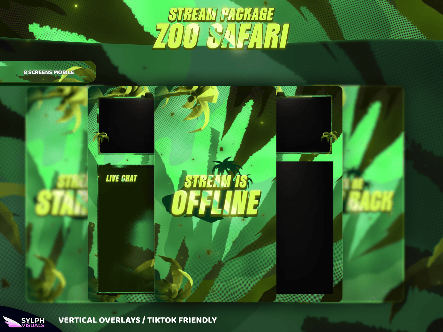 Zoo Safari Vertical Overlays / TitkTok Friendly