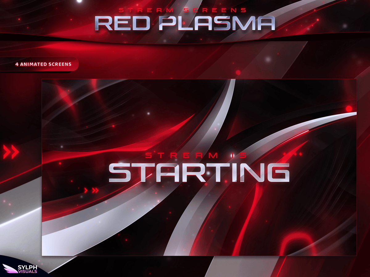 Stream Over Red Red Plasma Stream Overlays - SylphVisuals