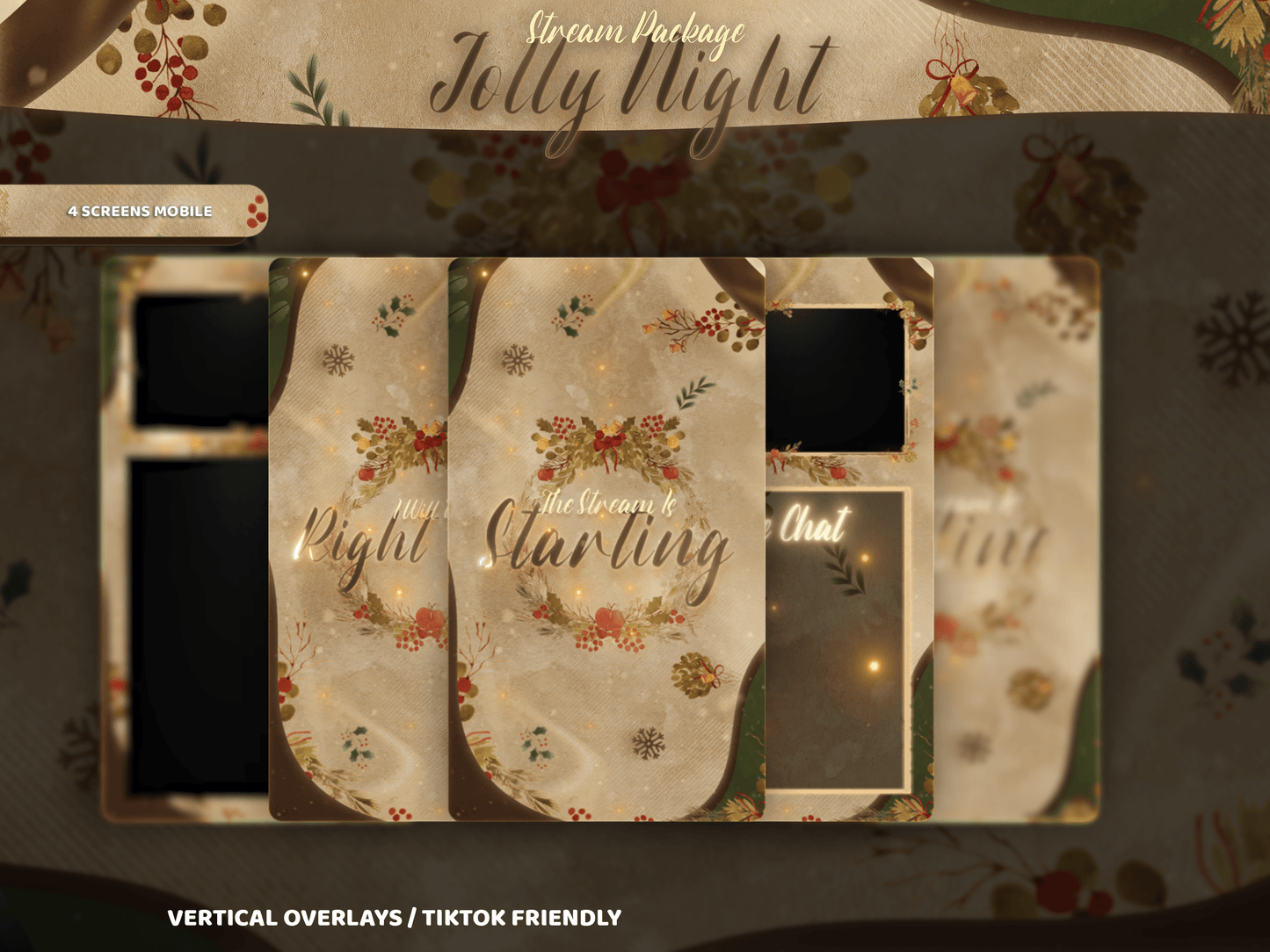 Jolly Night Vertical Overlays / TitkTok Friendly