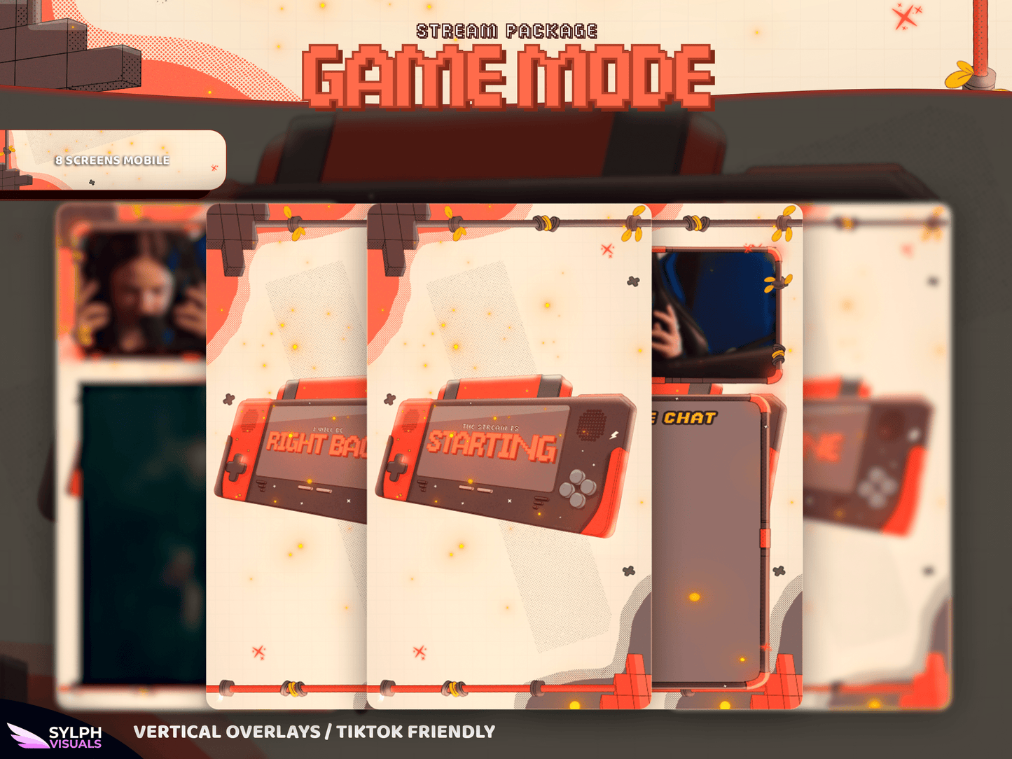 Game Mode Vertical Overlays / TitkTok Friendly