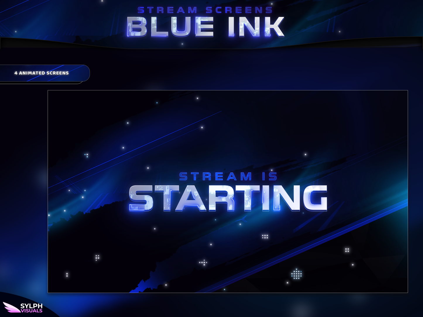 Blue Ink Stream Overlay Package