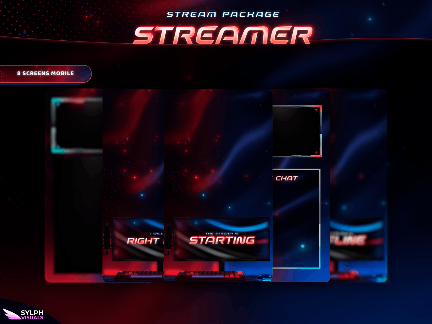 Streamer Vertical Overlays / TitkTok Friendly