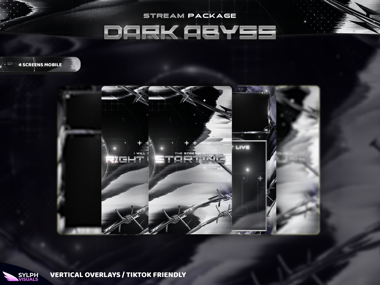 Dark Abyss Vertical Overlays / TitkTok Friendly