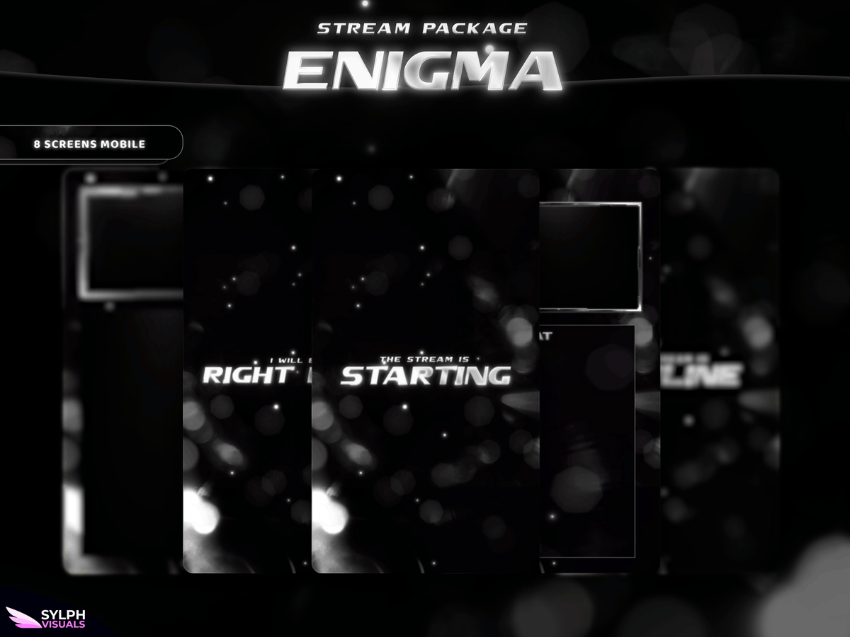 Enigma Animated Twitch Screens