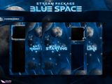Blue Space Vertical Overlays / TitkTok Friendly