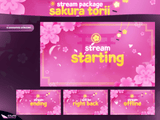 Sakura Torii Stream Overlay Package