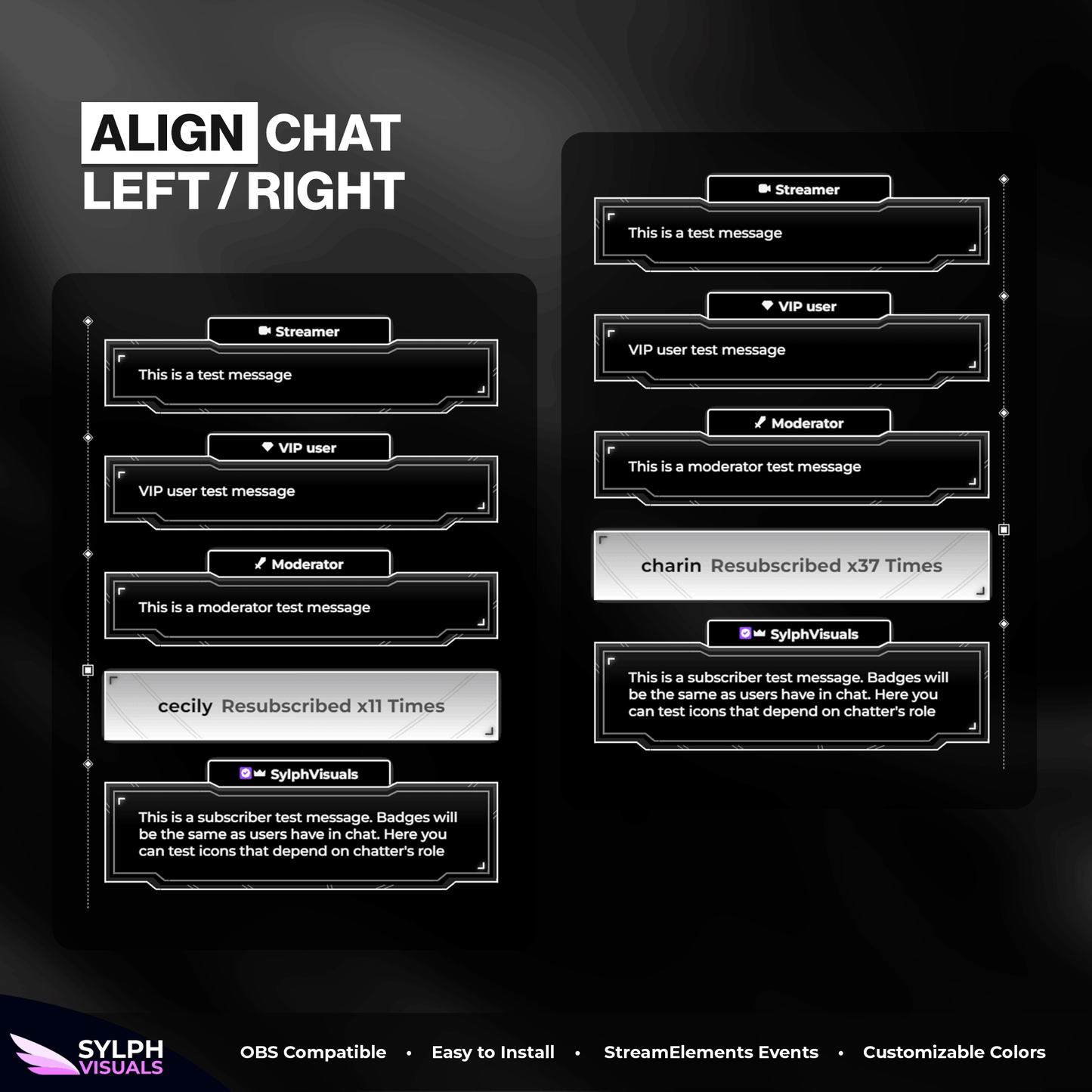 Dark Theme Chat Widget