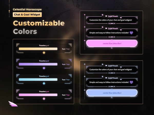 Celestial Horoscope Chat & Goal Widget