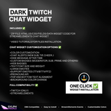 Dark Theme Chat Widget
