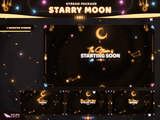 Starry Moon Stream Overlay Package
