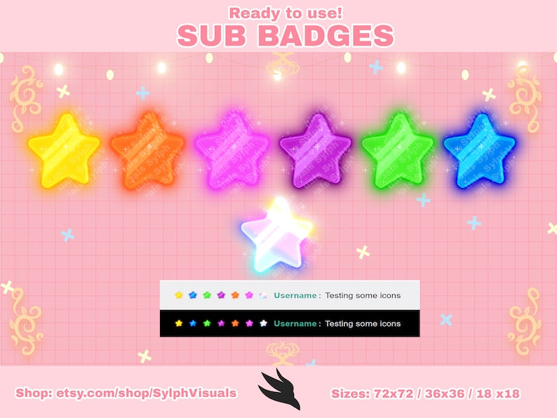 Magic Star Sub Badges