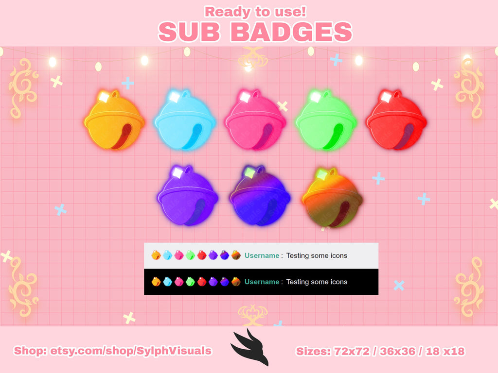 Cute Cat Sub Badges for Twitch