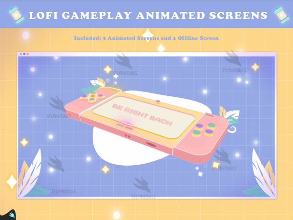 Lofi Gameplay Animated Screens