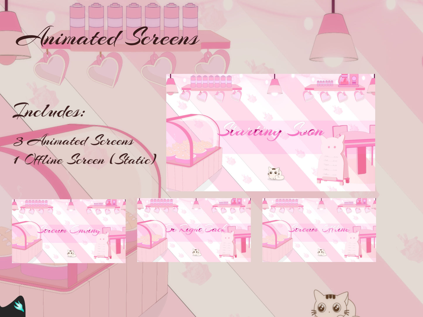 Coffee Shop Pink Stream Package