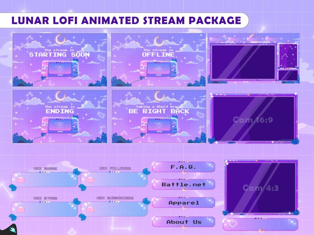 Free Lunar Lofi Purple Stream Package