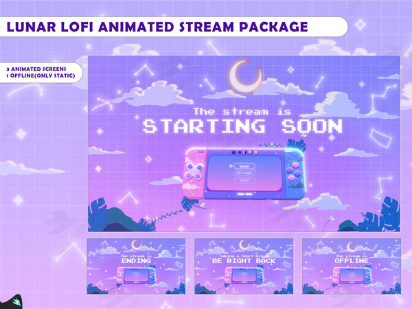 Free Lunar Lofi Purple Stream Package