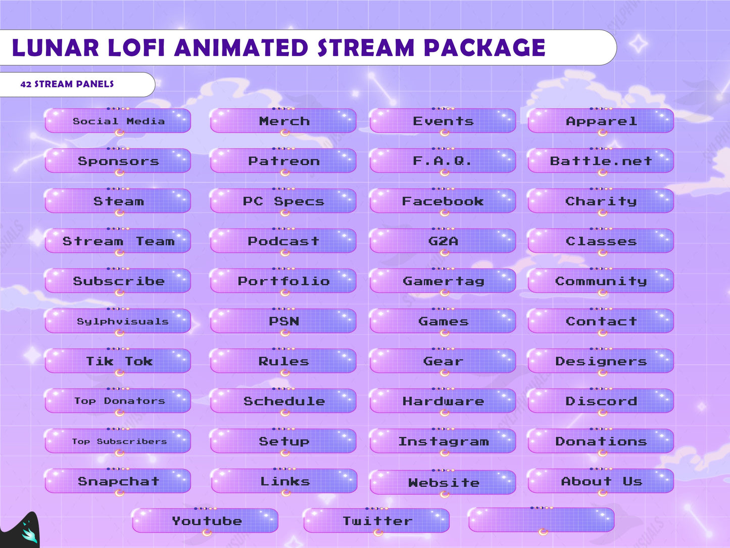 Free Lunar Lofi Purple Stream Package