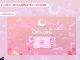Lunar Lofi Pink Animated Screens