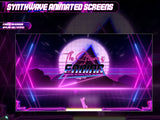 Neon Synthwave Animated Screens