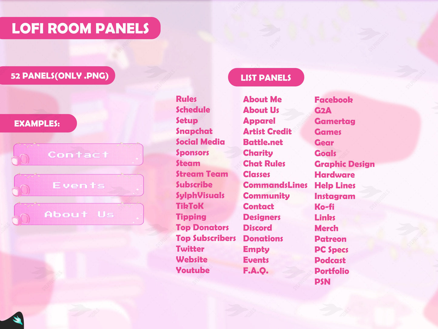 Lofi Room Pink Stream Package
